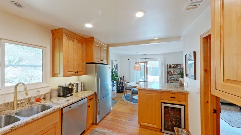 Kitchen; wine fridge - 1720 1/2 Calle Poniente