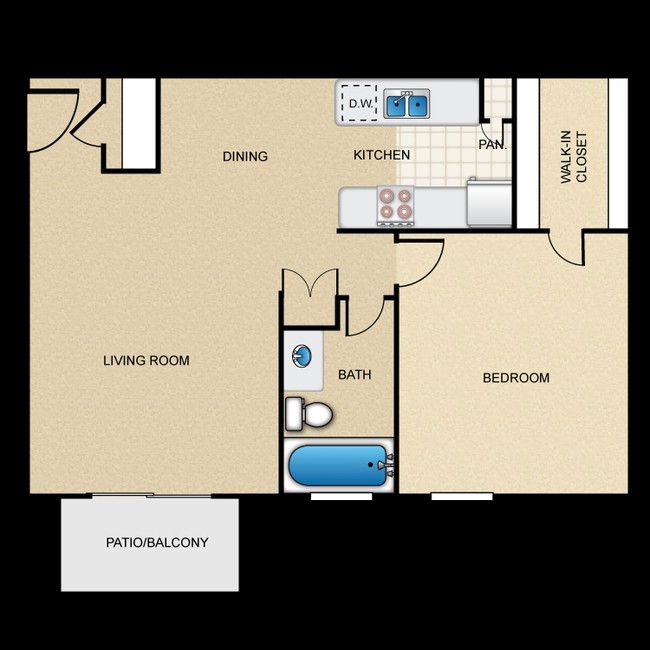 1BR/1BA - El Dorado Apartments