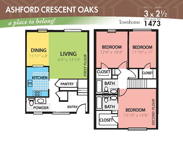 3 X 2.5 TH - Ashford Crescent Oaks