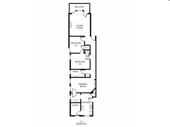 2BR/1BA - Avon Apartments