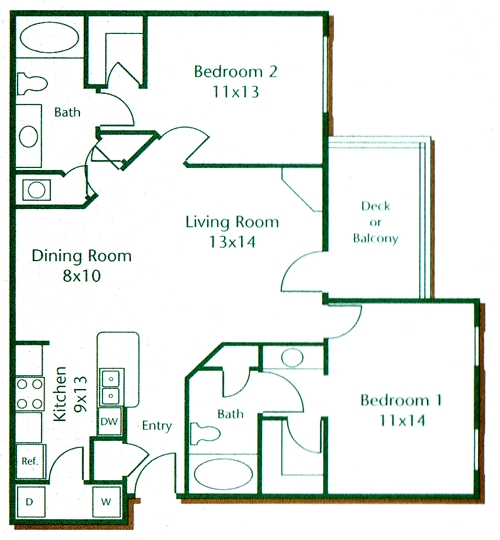 Floorplan - Meridian Oaks