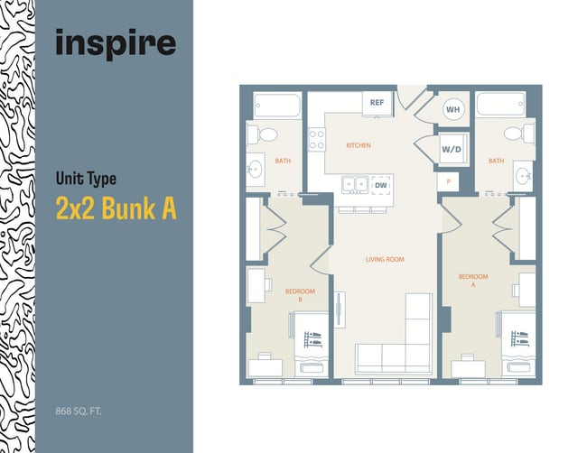 2x2 Bunk A - Inspire