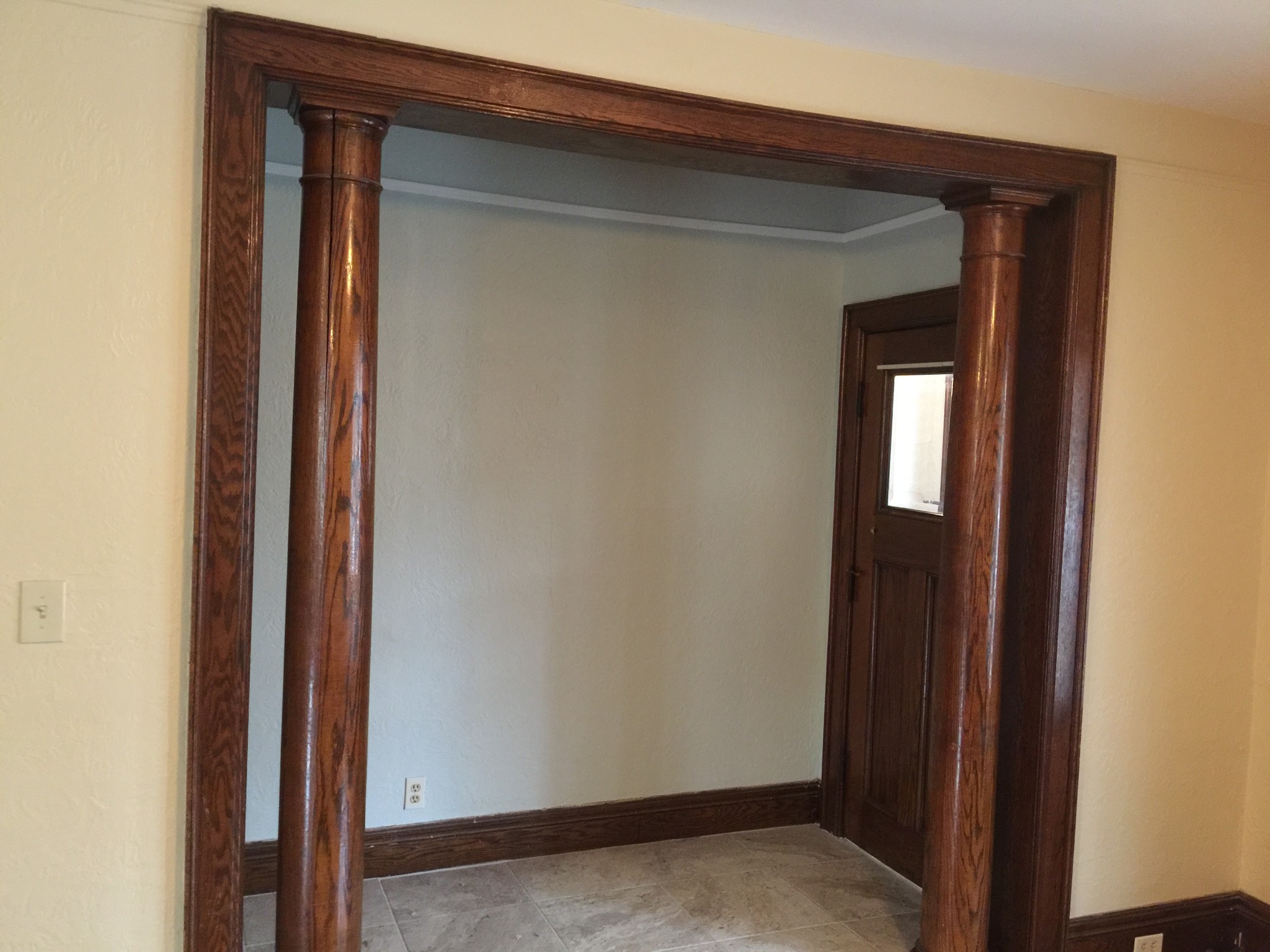 Foyer, into living room - 100 Claremont Ave