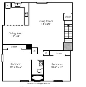 2BR/1BA - Crossroads Gardens