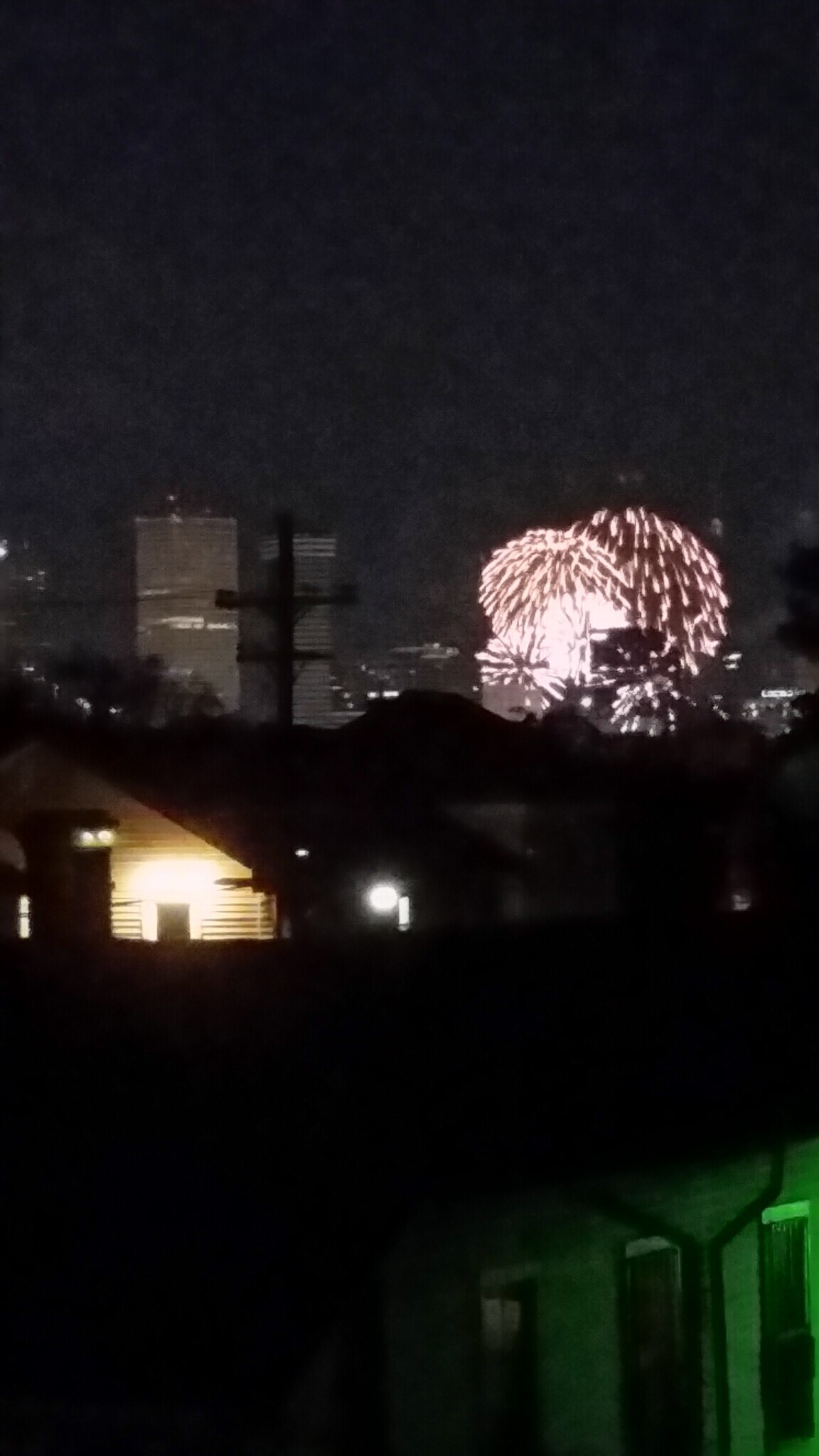 New Years view from deck - 2231 Marengo St