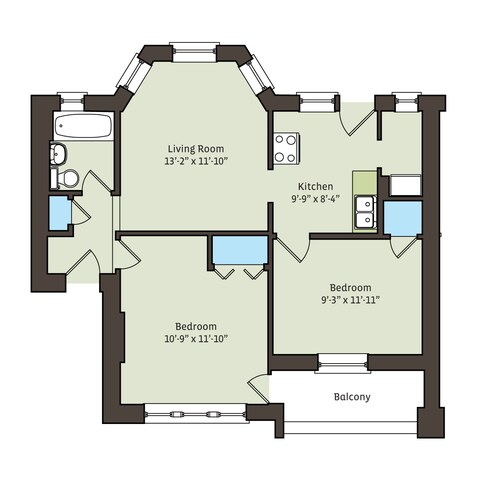 Floorplan - 5411-5421 S. Ellis Avenue