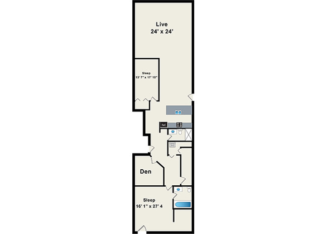 Floorplan - 945 W Fulton Market Apartments