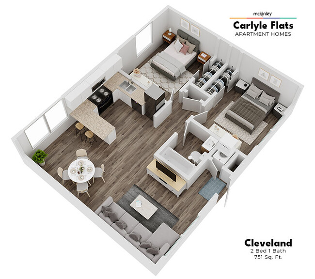 Floorplan - Carlyle Flats