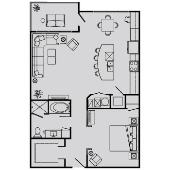 Floorplan - BelleMeade Apartments