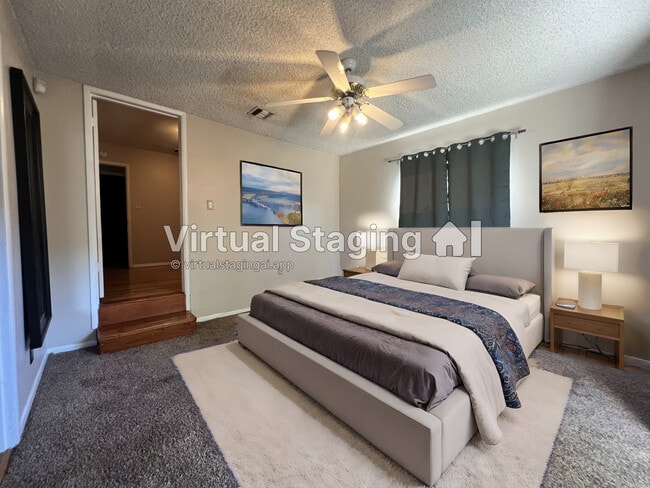 Rear bedroom (virtually staged) - 14340 Hatteras St