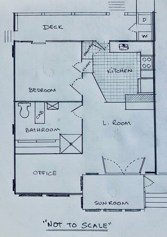 not to scale - 1601 Poinsettia Ave