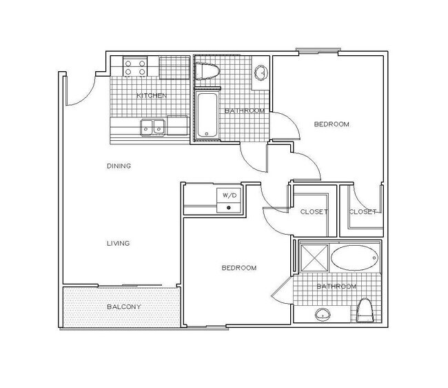 Capri 2x2 floor plan PR SM Capri LLC - PR SM Capri LLC