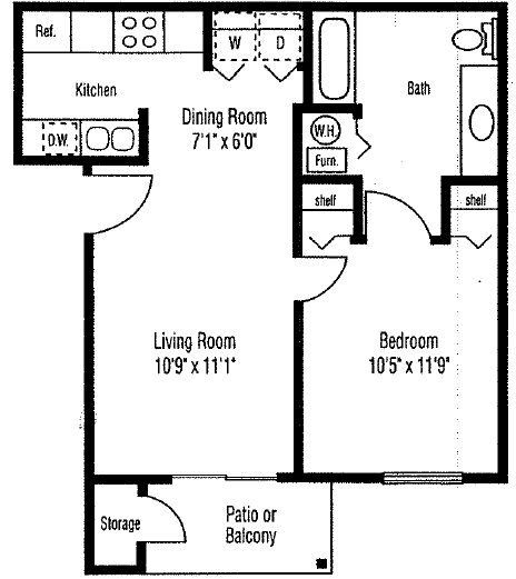 1BR/1BA - Lyons Gate Apartments