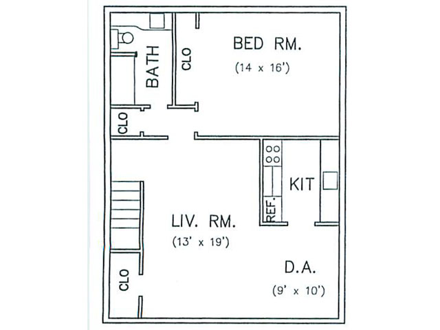 1 Bedroom - Park Lane Apartments