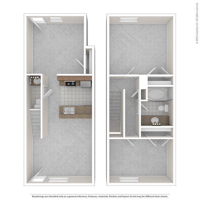 Floorplan - Huntington Townhomes