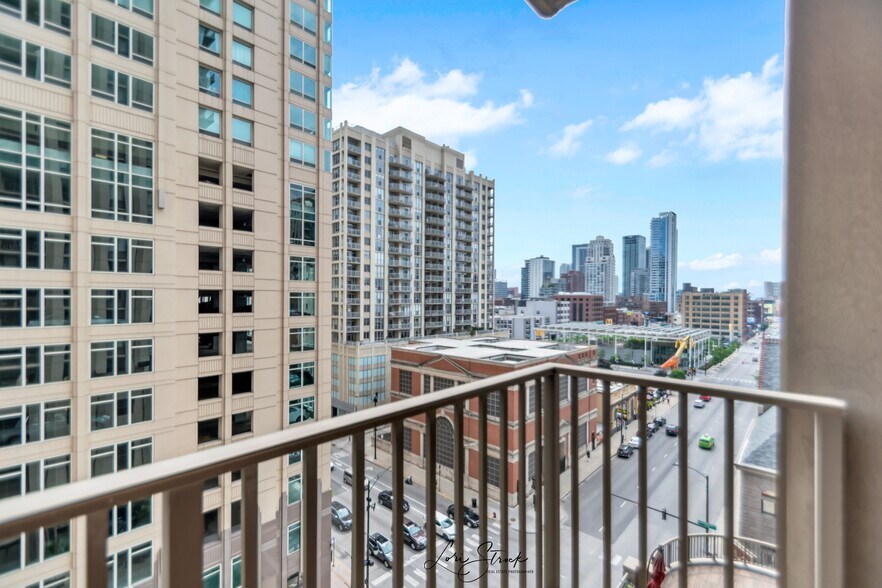 Balcony view 1 - 635 N Dearborn St