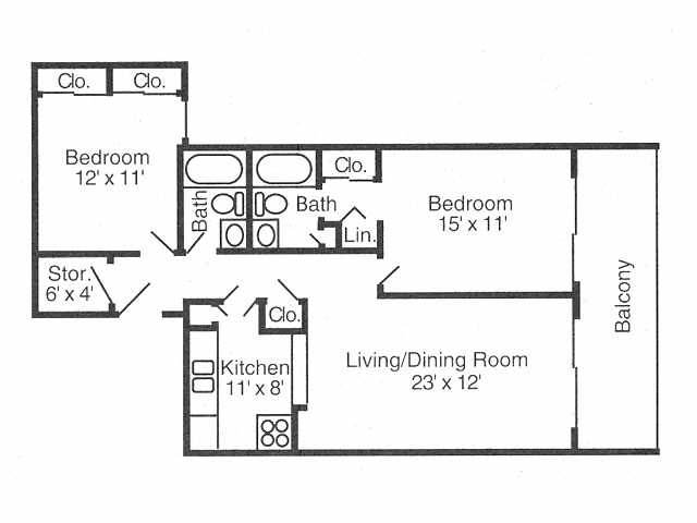 Plan 3 - Indian Lookout Apartments