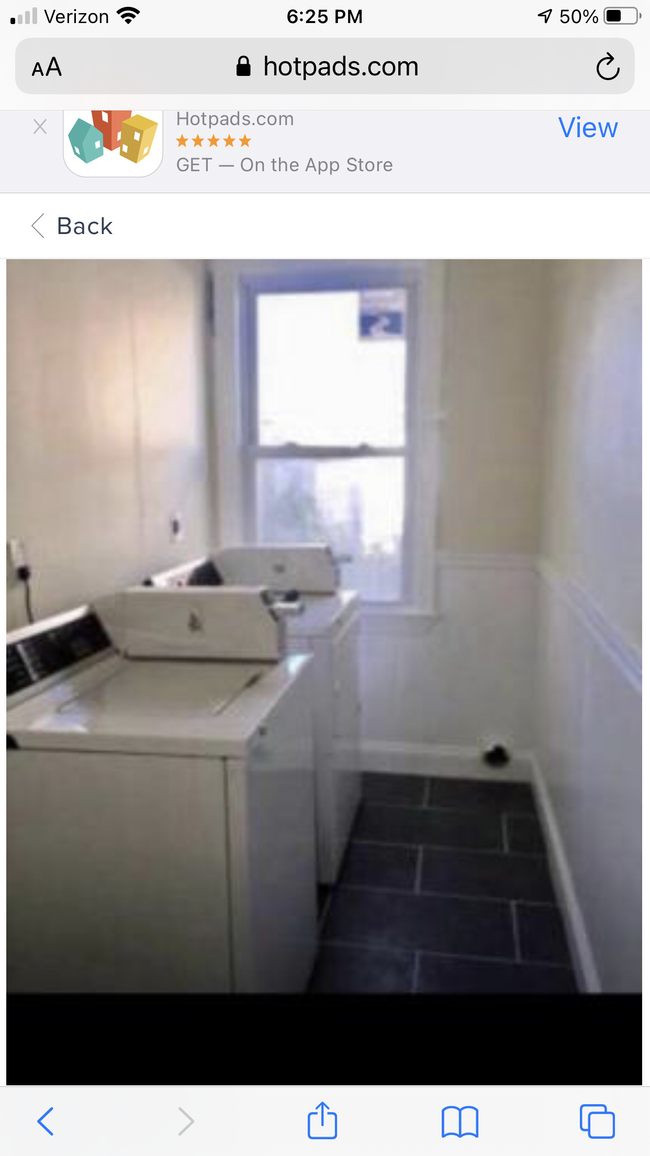 Washer & dryer room in unit - 1213 Middlesex St