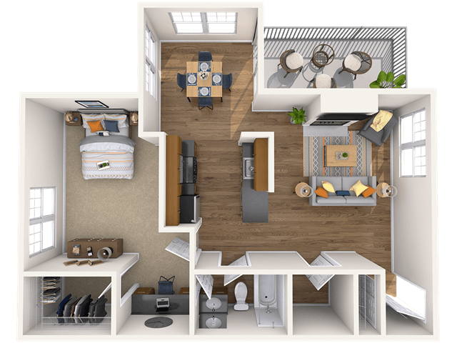 Floorplan - Abbotts Run Apartment Homes