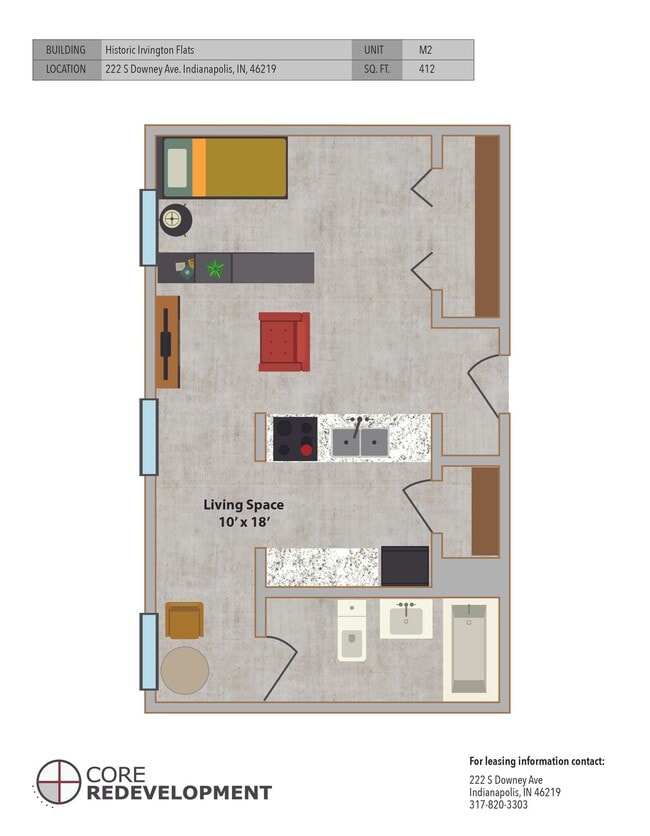Floorplan - Historic Irvington Flats