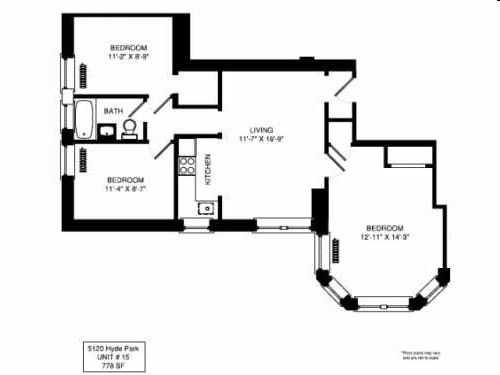 3BR/1BA - 5120 S. Hyde Park Boulevard