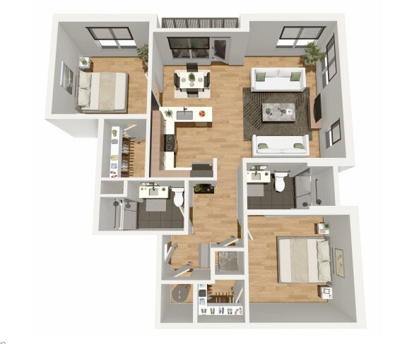 2 Bed 2 Bath Unit - Breakwater Lofts