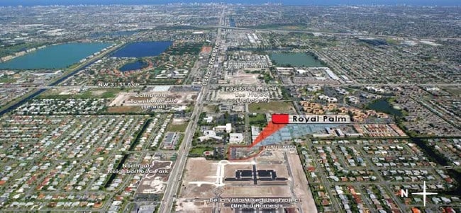 Aerial Photo - Royal Palm Apartments