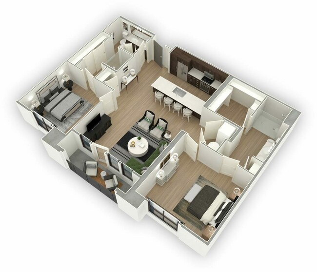Floorplan - Lakeside Drive Apartments