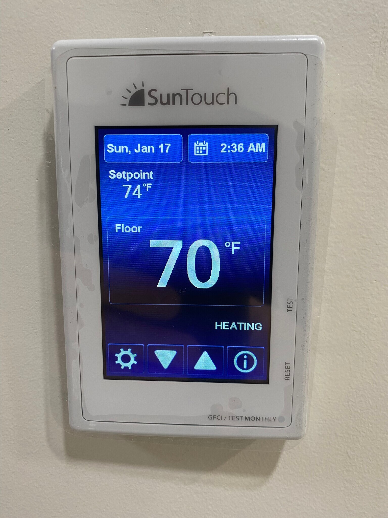 Cozy Temp Floor Heating in bathroom - 26 Hazelwood St