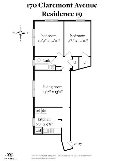 Entire Unit layout - 170 Claremont Ave