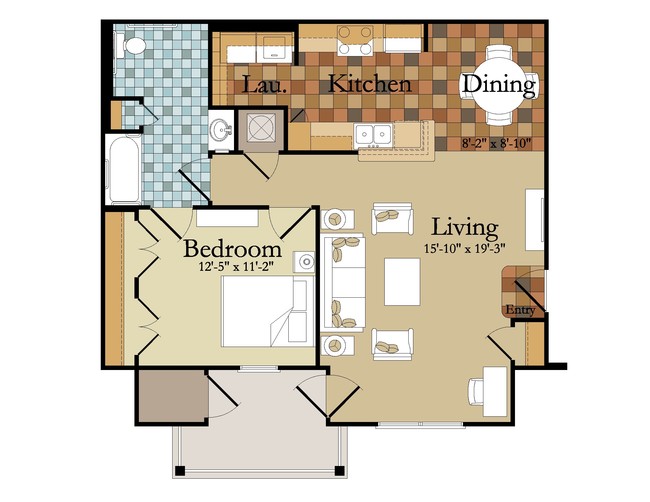 1BR/1BA - Chastain Manor Apartments