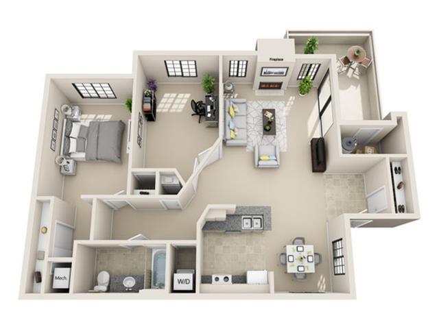 Floorplan - Starrview at Starr Pass Apartment Homes