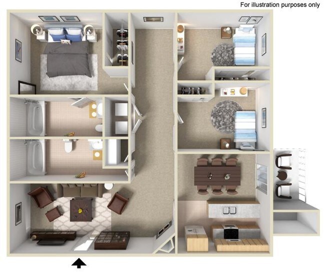 Floorplan - Pinehurst Townhomes