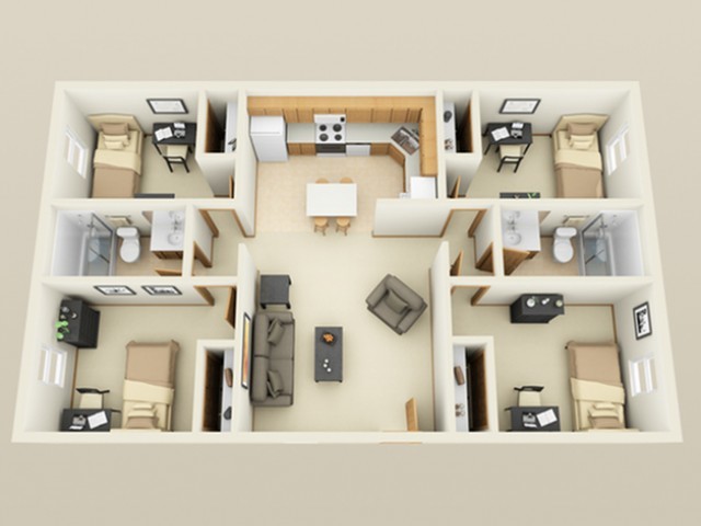 4 Bedroom 2 Bath - 206 Locust