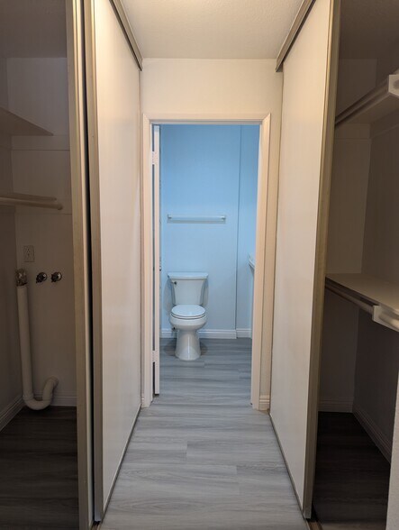 Master bedroom closets and bathroom - 8308 Regents Rd