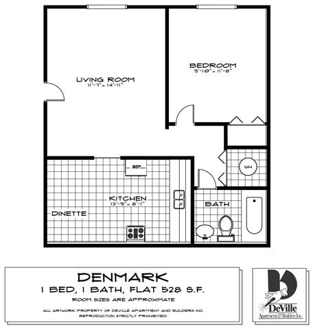 Floorplan - Chalet Apartments of Canton