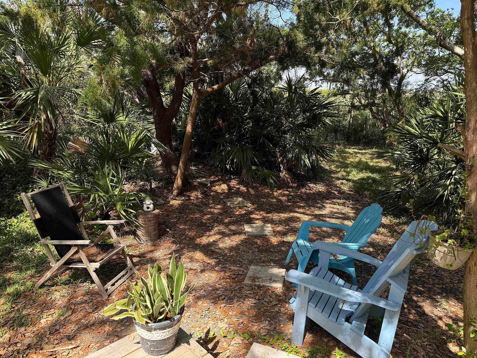 Back yard - includes wood deck and sunset intercoastal view - 3145 Coastal Hwy