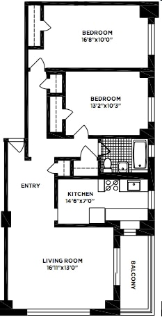 2BR/1BA - 178  Clinton Street