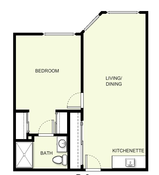 1BR/1BA - The Remington