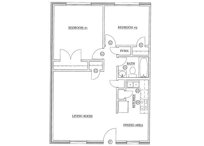 2BR/1BA - Spanish Arms