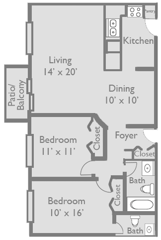 Floorplan - Axis at Westmont