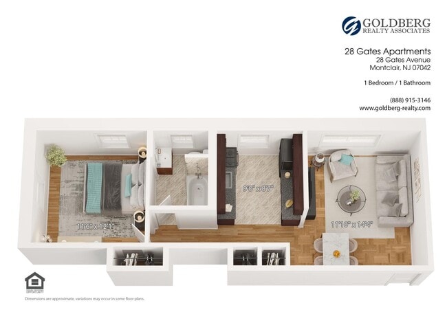 Floorplan - 28 Gates Avenue Apartments