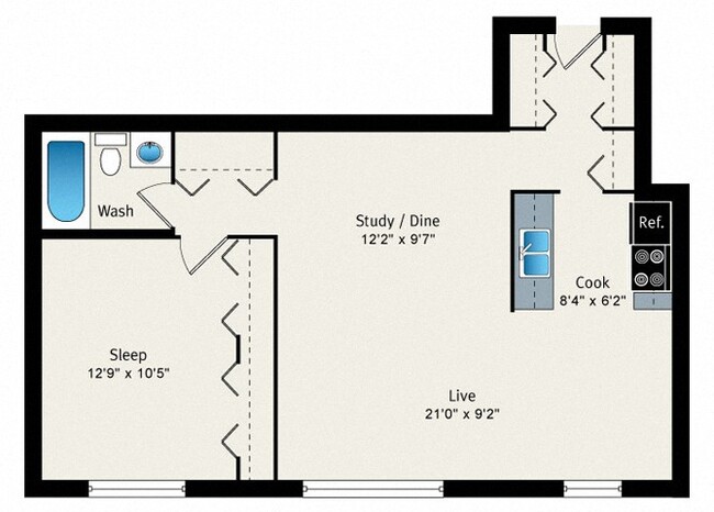 Floorplan - Reside 707