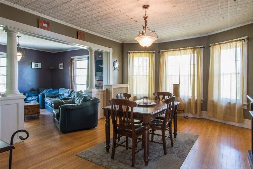 Dining room, into living room. - 413 Highland St