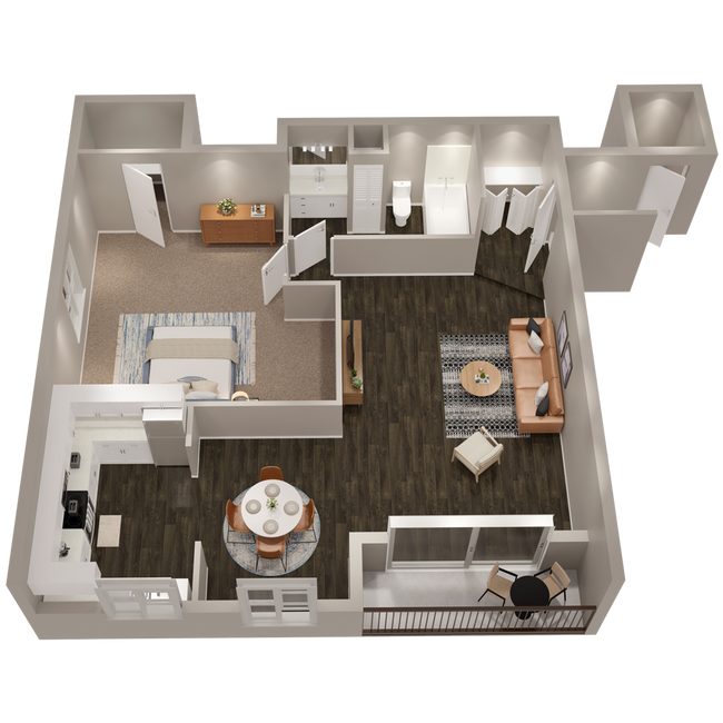 Floorplan - Lakeside at Wheaton Apartments