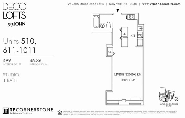 Floorplan - 99 John St