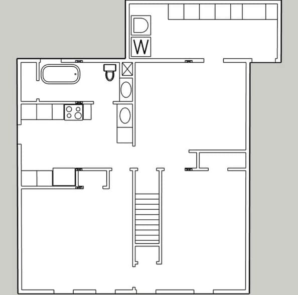 Floorplan unfurnished - 9 W Center St