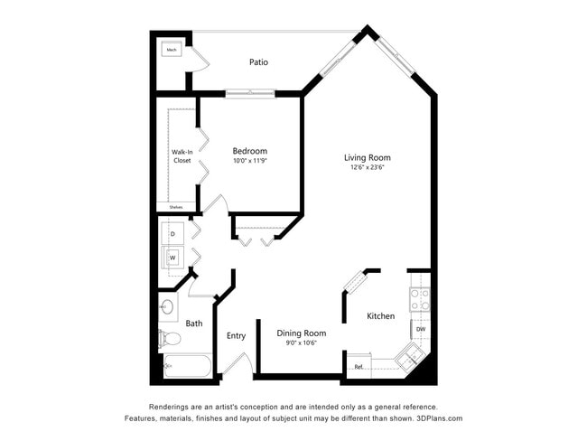 Floorplan - Crosby Pointe Apartments