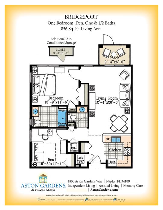 Floorplan - Aston Gardens At Pelican Marsh Senior Living