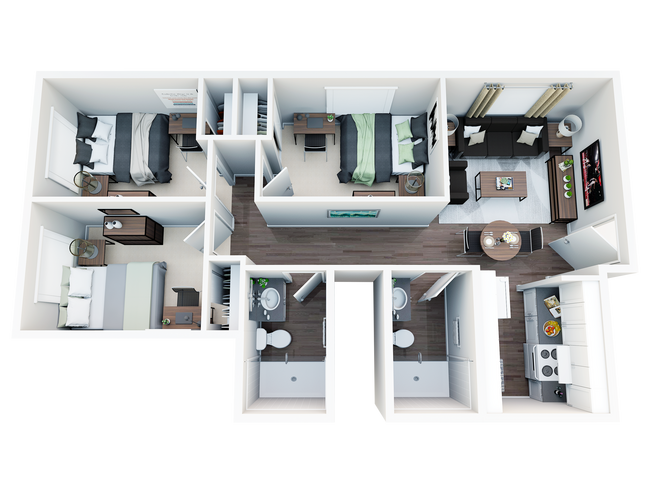 Kelsey-3Bed2ba-3D - Kelsey